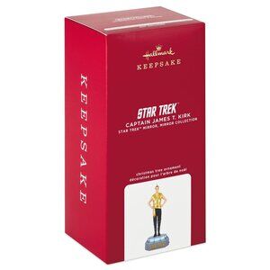 New! Star Trek Captain Kirk Hallmark Keepsake Storyteller Ornament Light & Sound